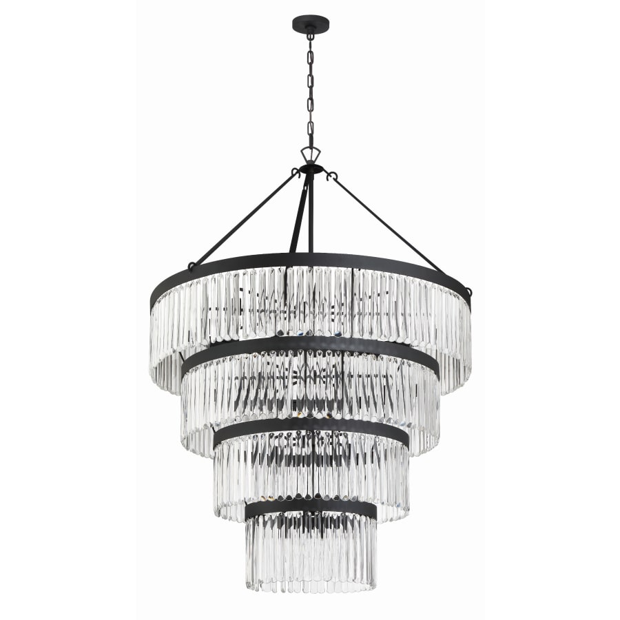 Crystorama Lighting Group Emory 22 Light 40" Wide Crystal Waterfall Chandelier