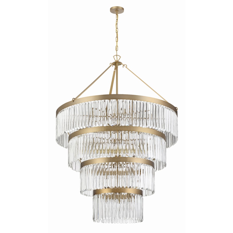 Crystorama Lighting Group Emory 22 Light 40" Wide Crystal Waterfall Chandelier