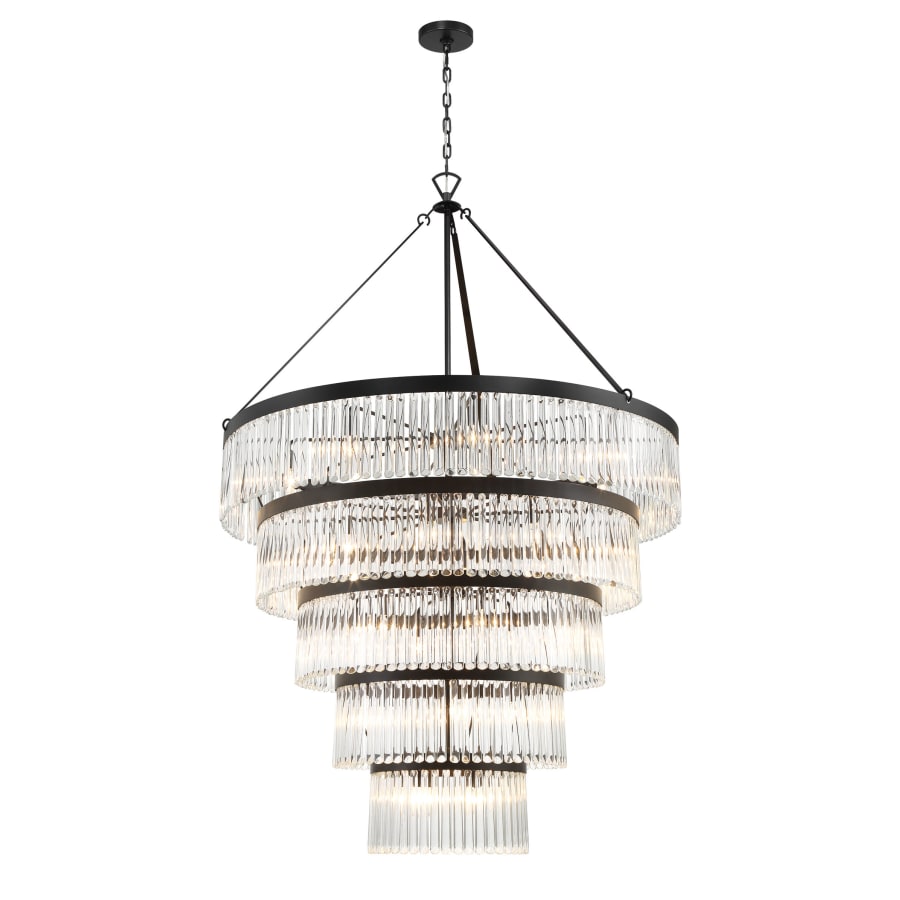 Crystorama Lighting Group Emory 30 Light 48" Wide Crystal Ring Chandelier