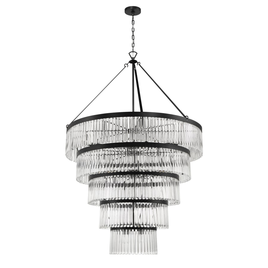 Crystorama Lighting Group Emory 30 Light 48" Wide Crystal Ring Chandelier
