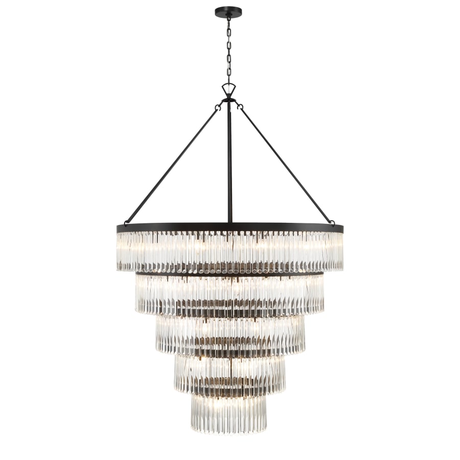 Crystorama Lighting Group Emory 30 Light 48" Wide Crystal Ring Chandelier