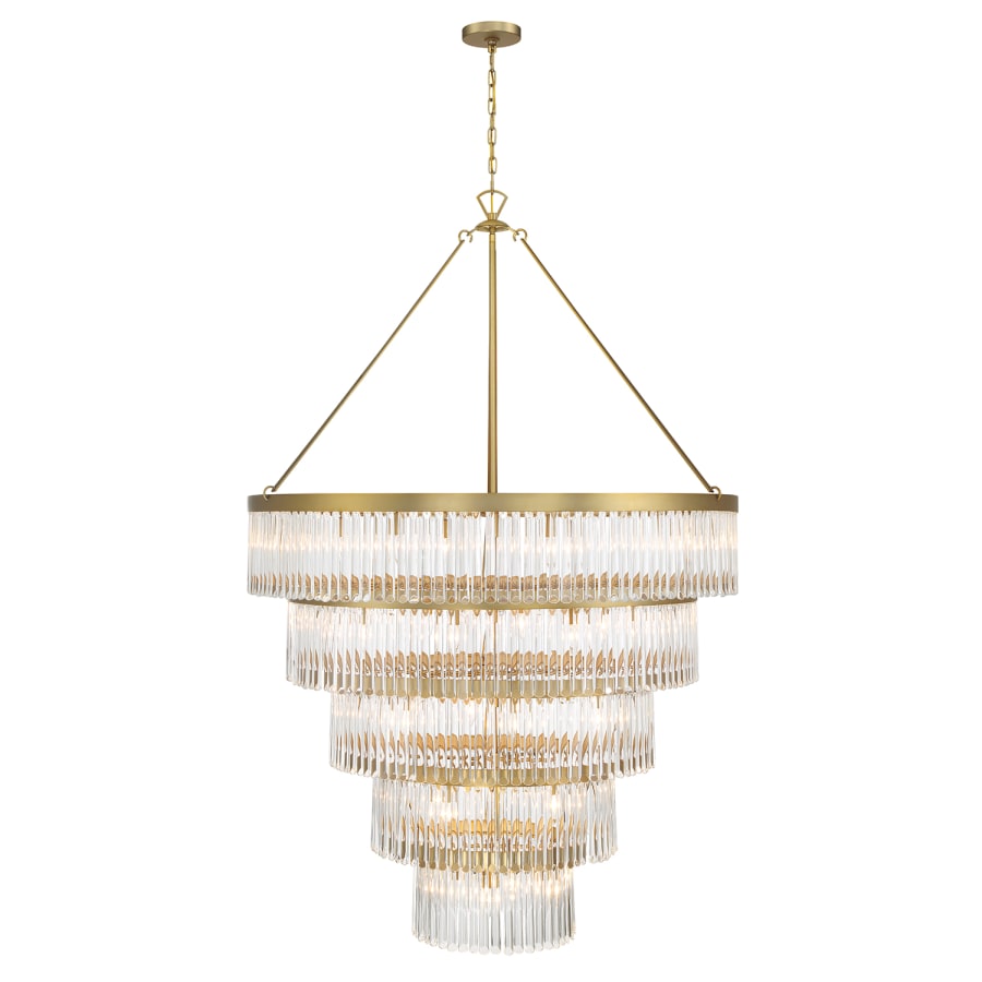 Crystorama Lighting Group Emory 30 Light 48" Wide Crystal Ring Chandelier