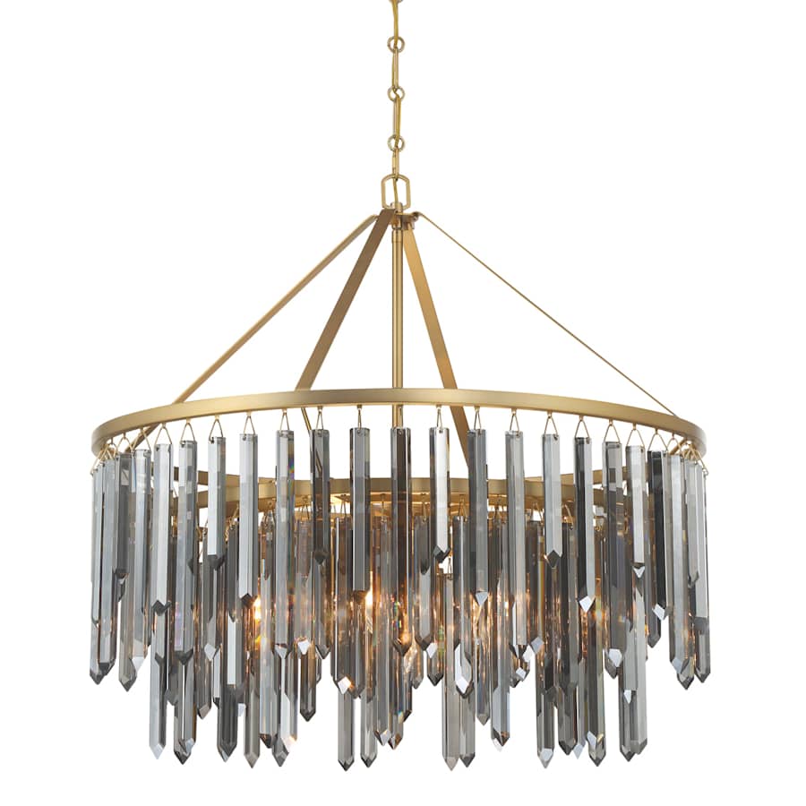 Crystorama Lighting Group Gemma 9 Light 32" Wide Drum Chandelier