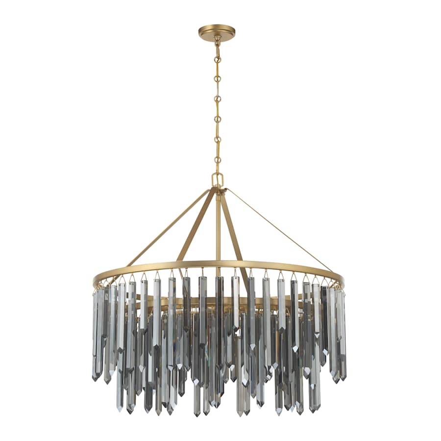 Crystorama Lighting Group Gemma 9 Light 32" Wide Drum Chandelier