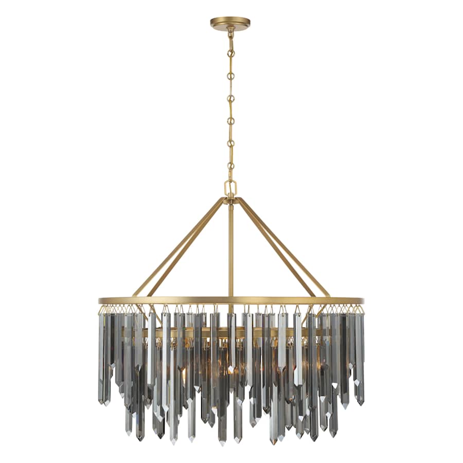 Crystorama Lighting Group Gemma 9 Light 32" Wide Drum Chandelier