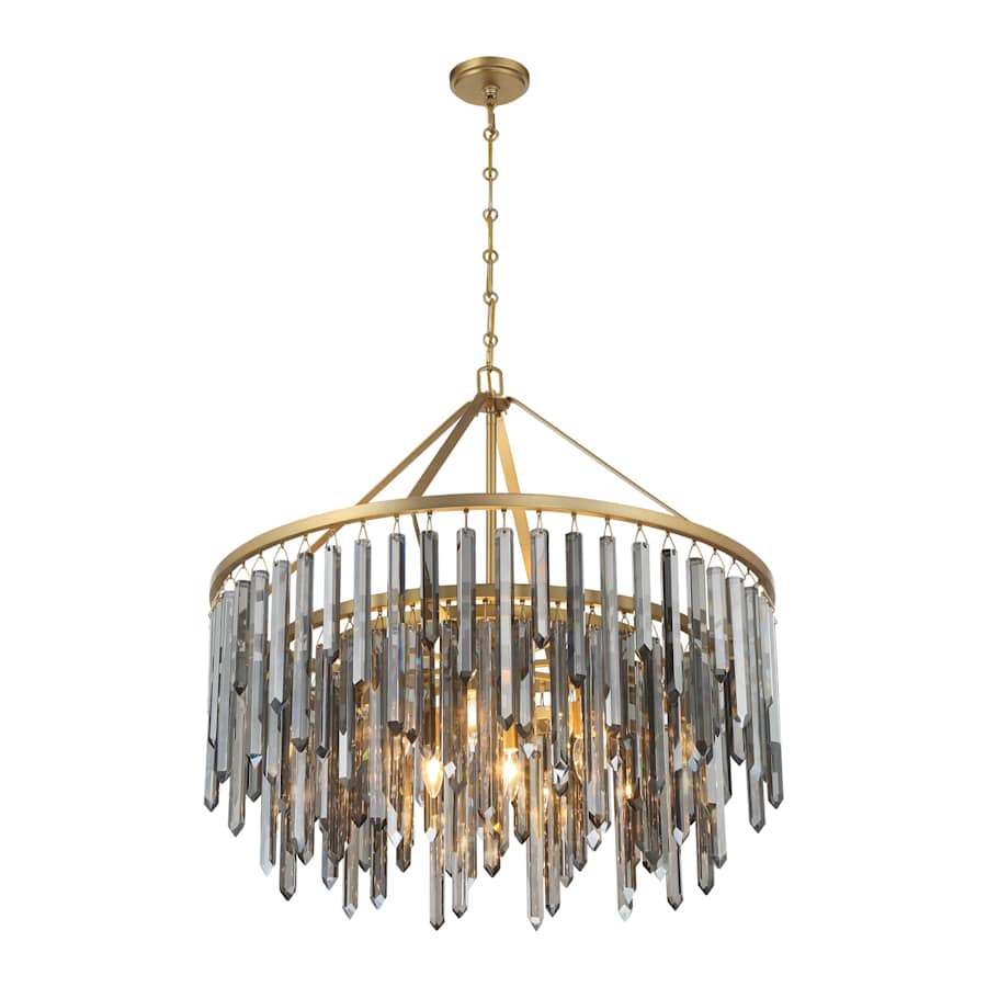 Crystorama Lighting Group Gemma 9 Light 32" Wide Drum Chandelier
