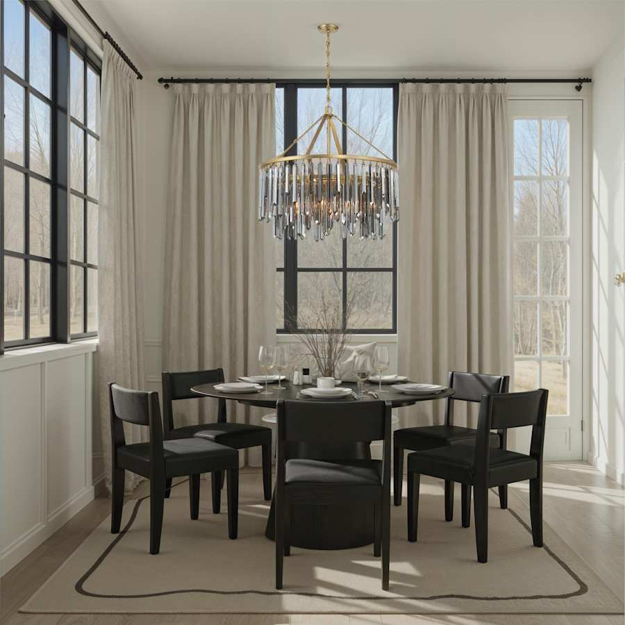 Crystorama Lighting Group Gemma 9 Light 32" Wide Drum Chandelier
