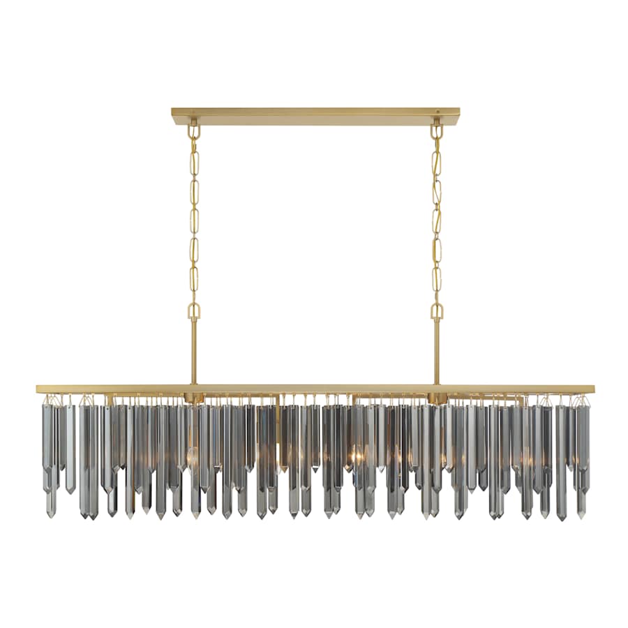 Crystorama Lighting Group Gemma 6 Light 52" Wide Linear Chandelier
