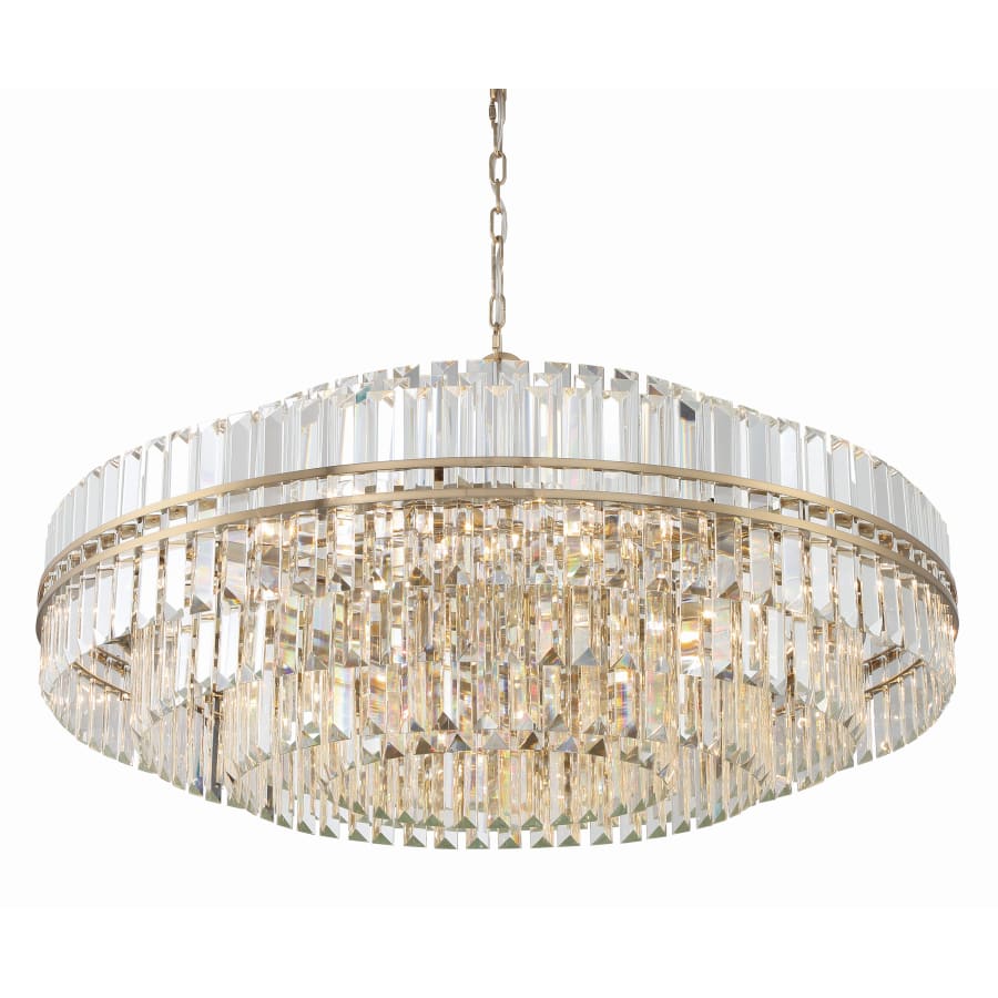 Crystorama Lighting Group Hayes 32 Light 41" Wide Crystal Waterfall Chandelier