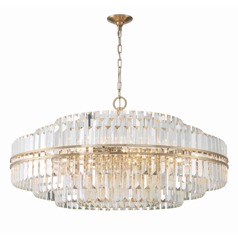 Crystorama Lighting Group Hayes 32 Light 41" Wide Crystal Waterfall Chandelier