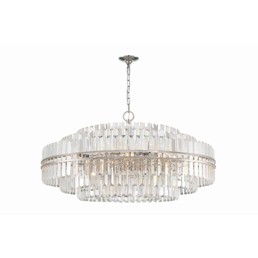 Crystorama Lighting Group Hayes 32 Light 41" Wide Crystal Waterfall Chandelier