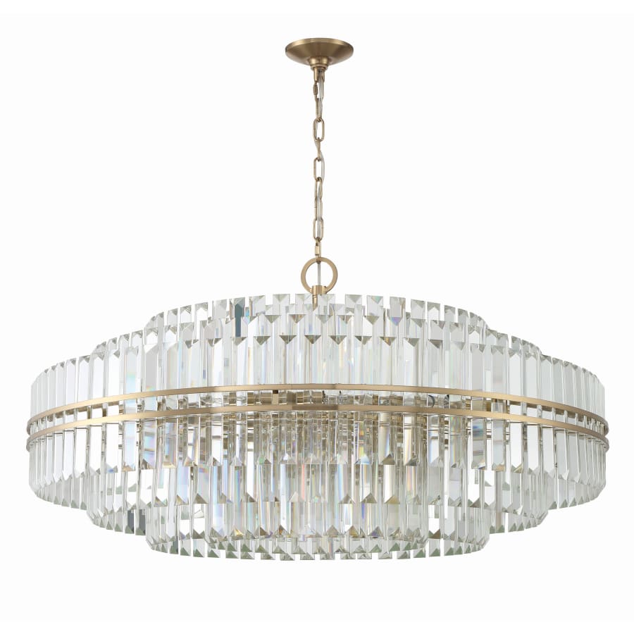 Crystorama Lighting Group Hayes 32 Light 41" Wide Crystal Waterfall Chandelier