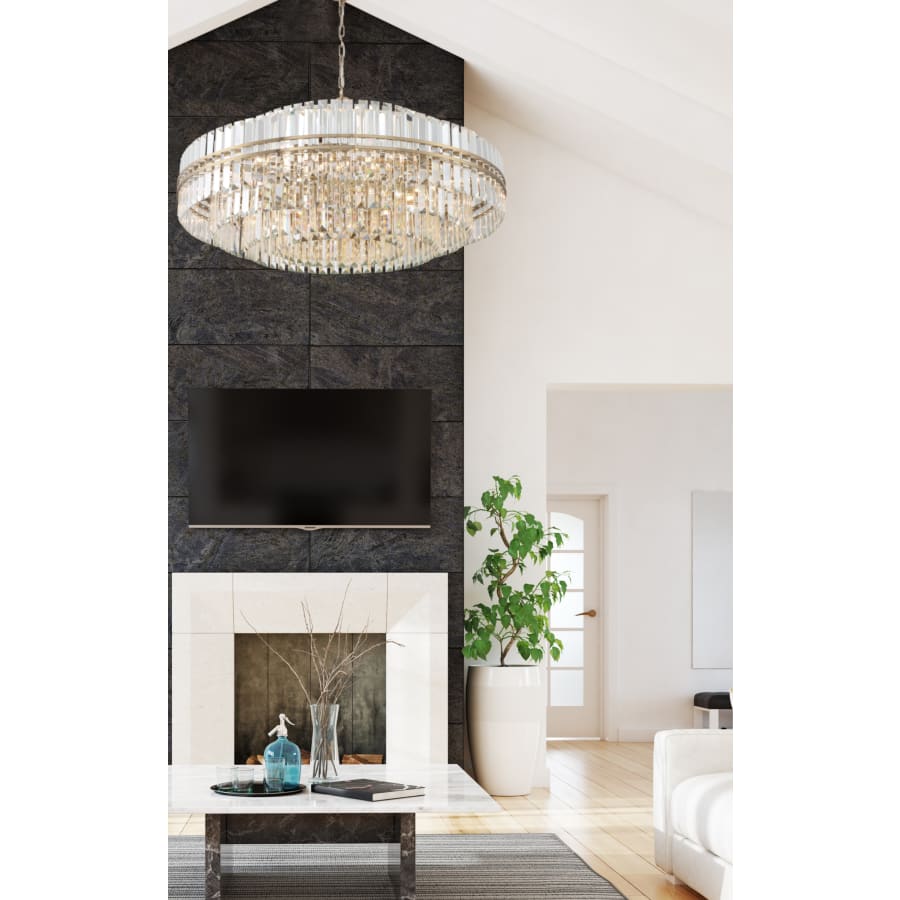 Crystorama Lighting Group Hayes 32 Light 41" Wide Crystal Waterfall Chandelier