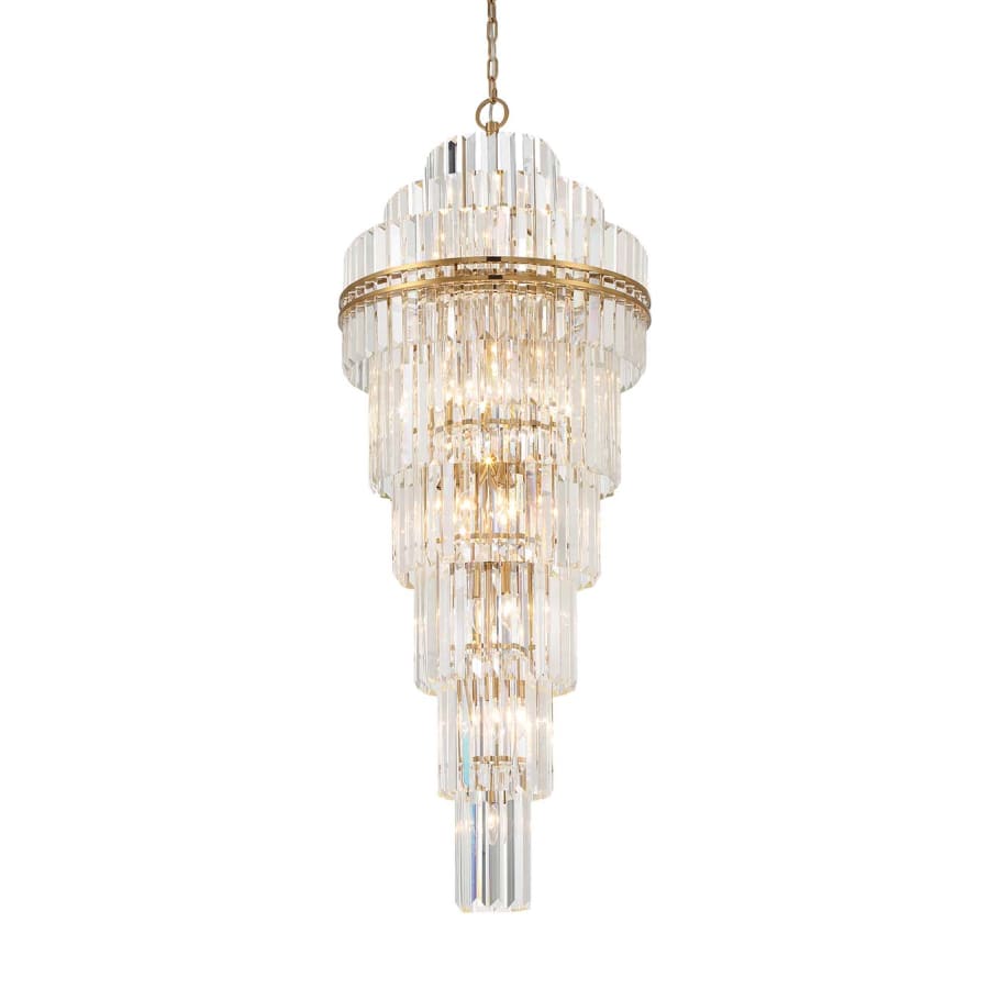 Crystorama Lighting Group Hayes 31 Light 24" Wide Crystal Waterfall Chandelier
