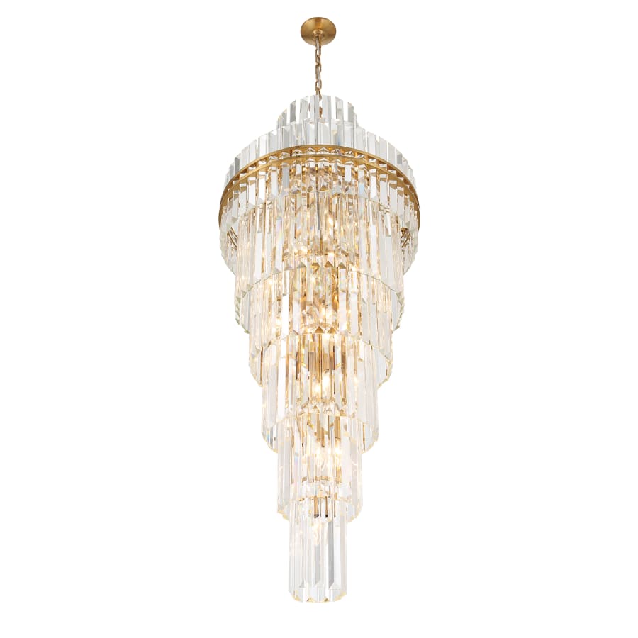 Crystorama Lighting Group Hayes 31 Light 24" Wide Crystal Waterfall Chandelier