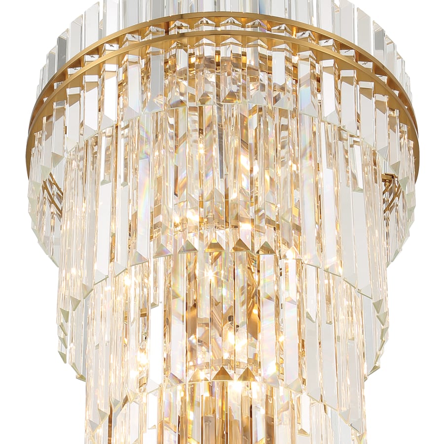 Crystorama Lighting Group Hayes 31 Light 24" Wide Crystal Waterfall Chandelier