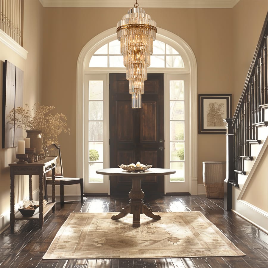 Crystorama Lighting Group Hayes 31 Light 24" Wide Crystal Waterfall Chandelier