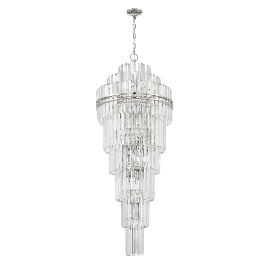 Crystorama Lighting Group Hayes 31 Light 24" Wide Crystal Waterfall Chandelier