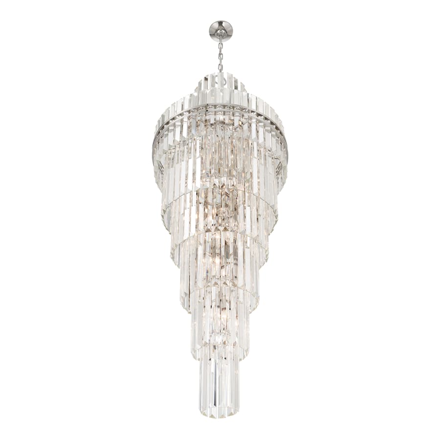 Crystorama Lighting Group Hayes 31 Light 24" Wide Crystal Waterfall Chandelier