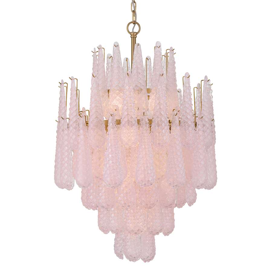 Crystorama Lighting Group Ollie 16 Light 26" Wide Waterfall Chandelier with Textured Sand Glass Shade