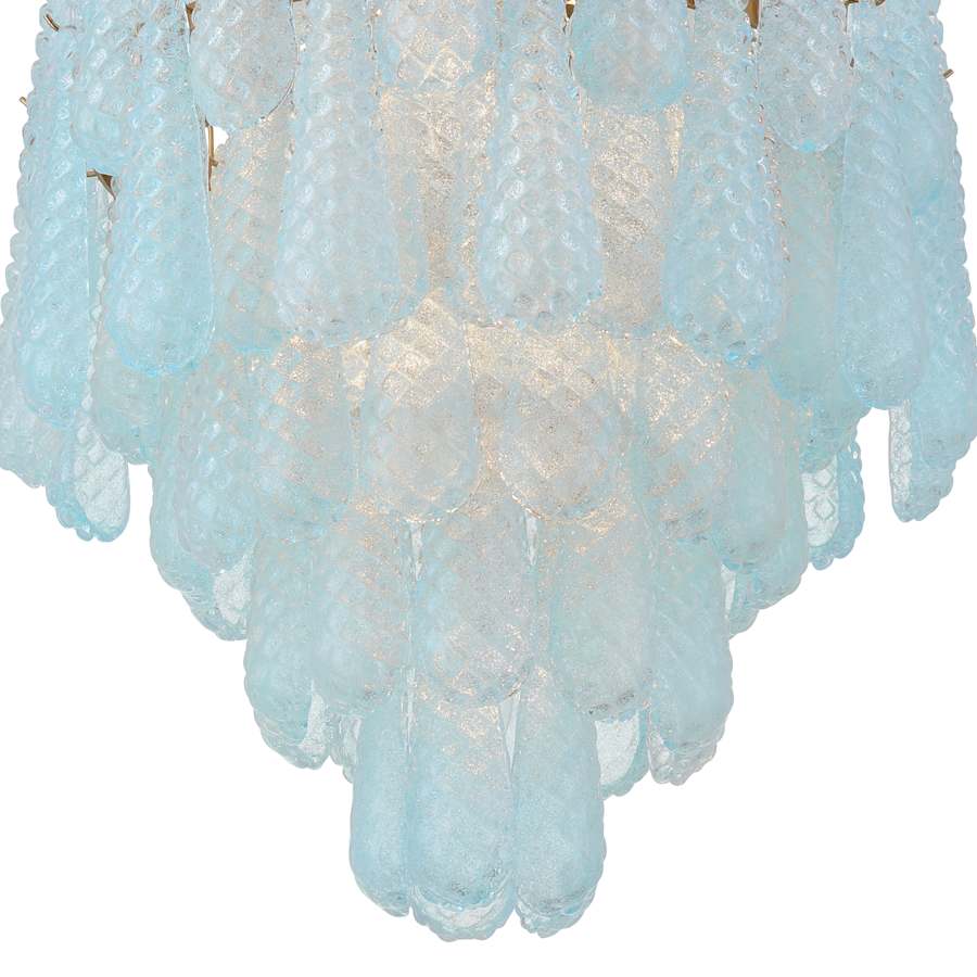 Crystorama Lighting Group Ollie 16 Light 26" Wide Waterfall Chandelier with Textured Sand Glass Shade