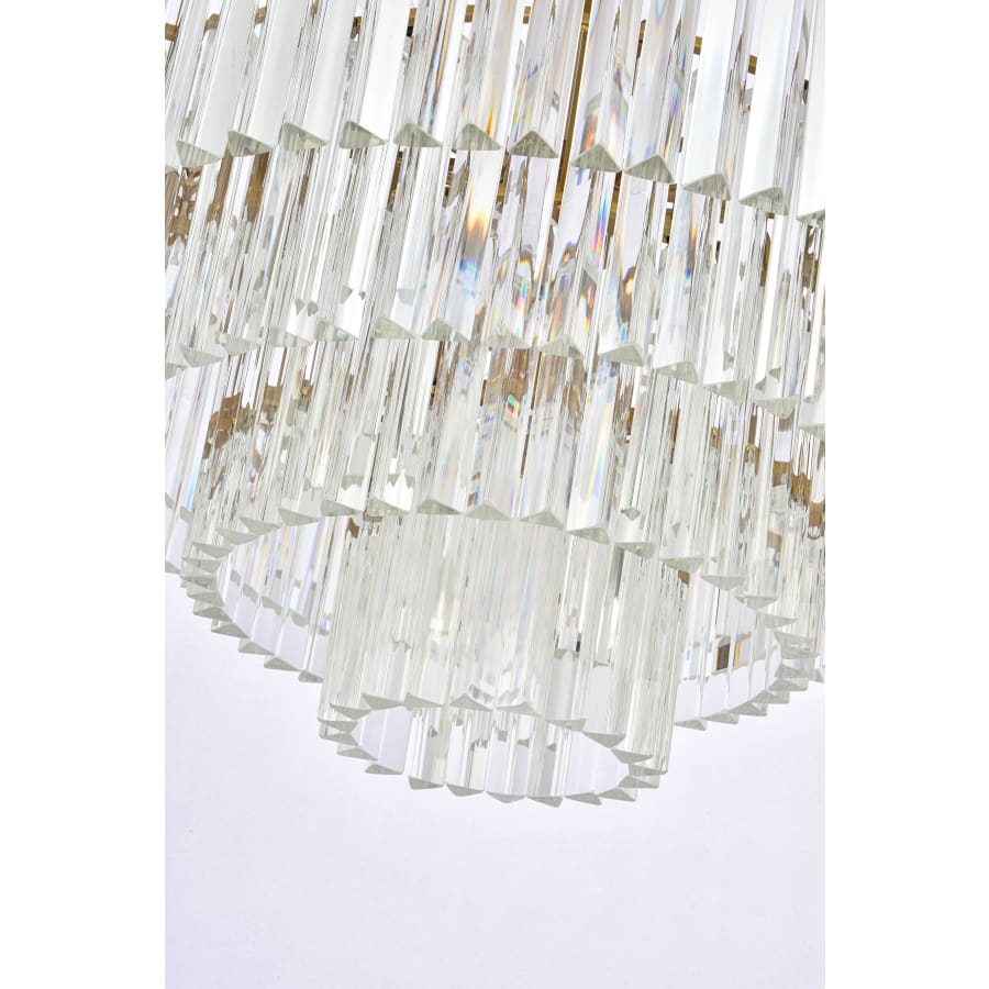 Elegant Lighting Sydney 17 Light 32" Wide Crystal Waterfall Chandelier