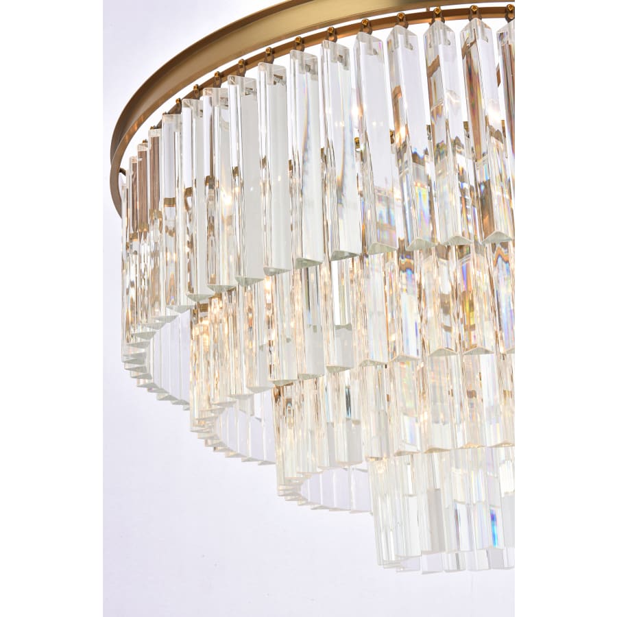 Elegant Lighting Sydney 17 Light 32" Wide Crystal Waterfall Chandelier