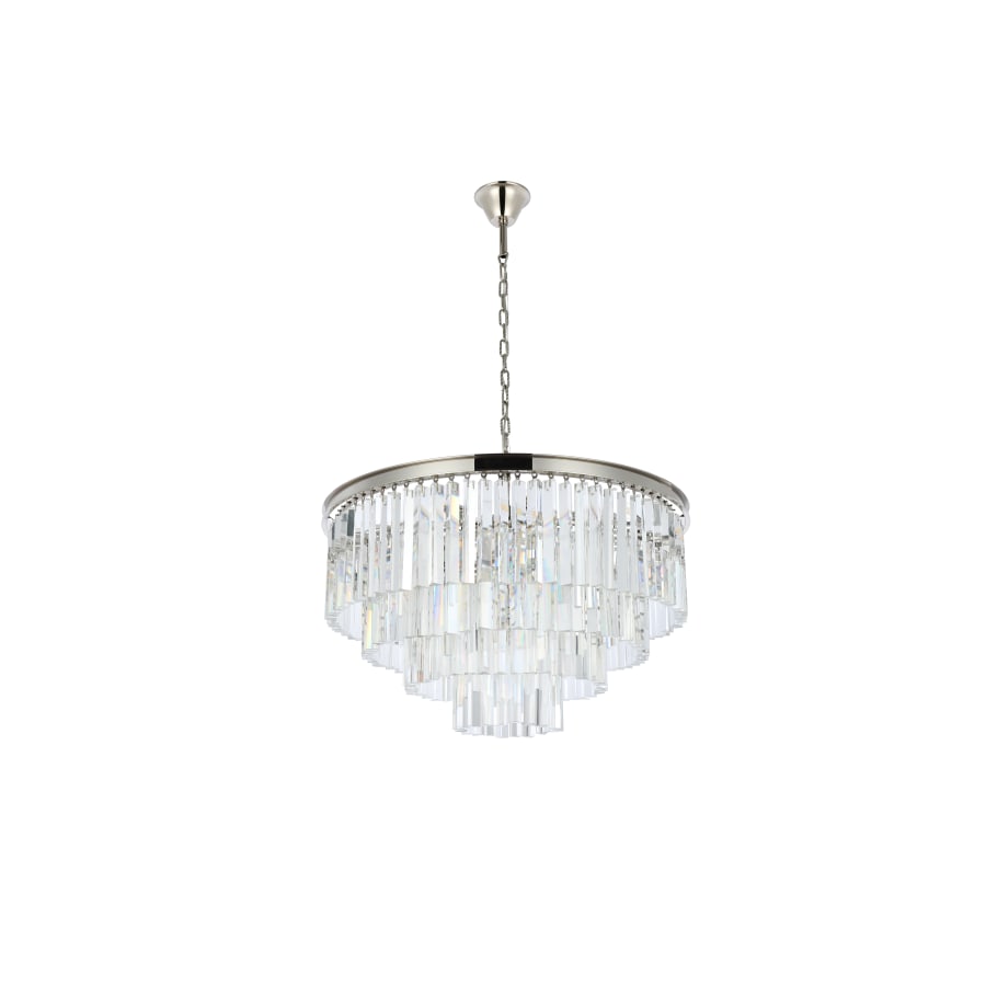 Elegant Lighting Sydney 17 Light 32" Wide Crystal Chandelier with Clear Royal Cut Crystals