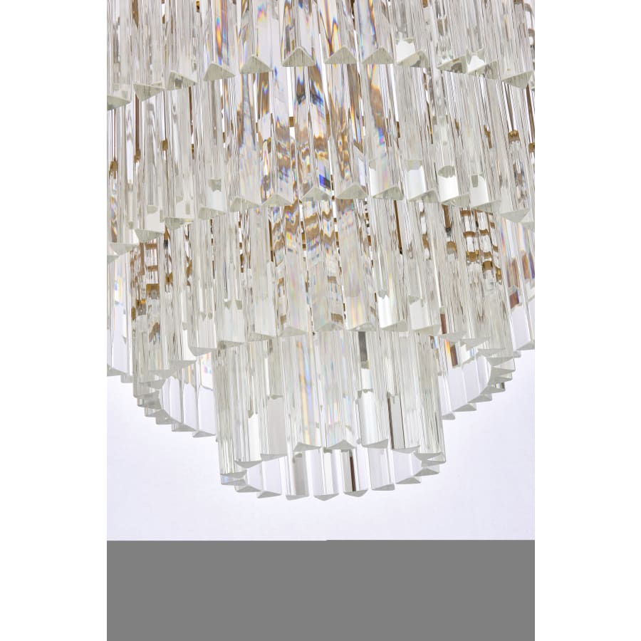 Elegant Lighting Sydney 33 Light 44" Wide Crystal Waterfall Chandelier
