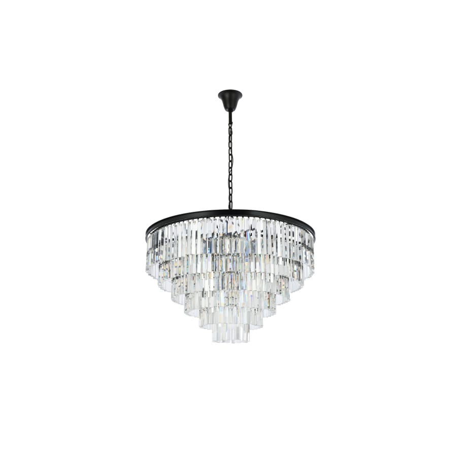 Elegant Lighting Sydney 33 Light 44" Wide Crystal Chandelier with Clear Royal Cut Crystals