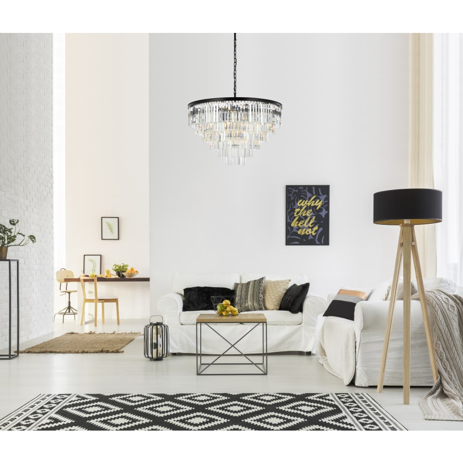 Elegant Lighting Sydney 33 Light 44" Wide Crystal Chandelier with Clear Royal Cut Crystals