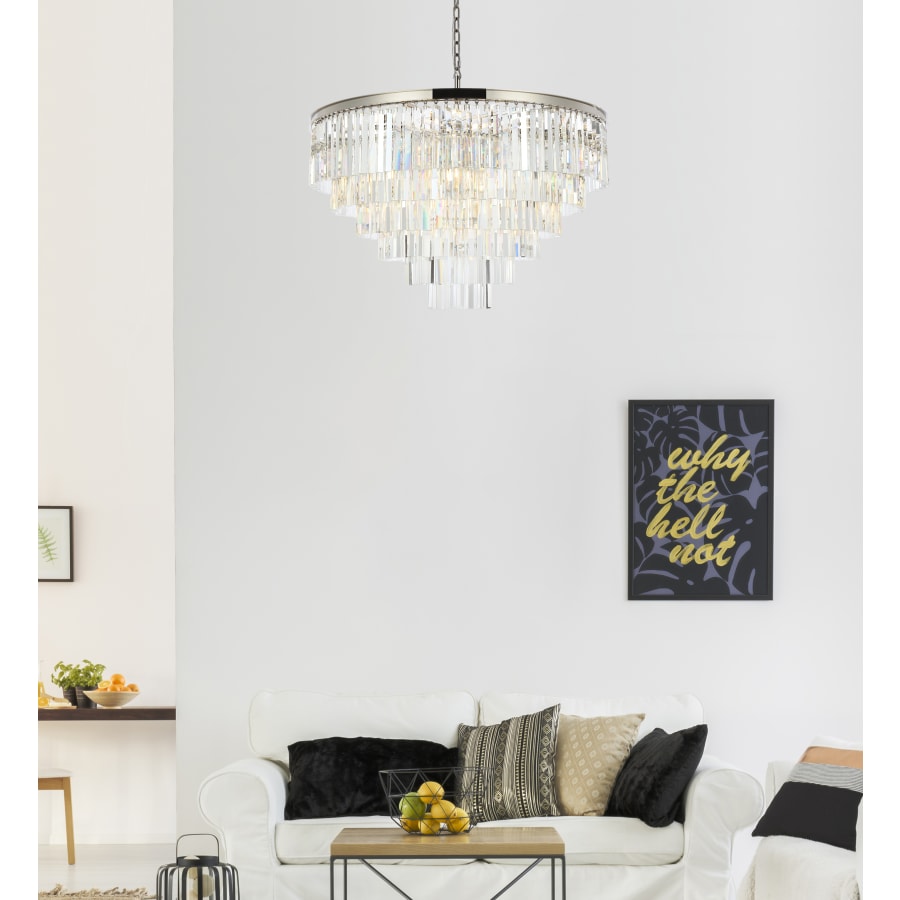 Elegant Lighting Sydney 33 Light 44" Wide Crystal Chandelier with Clear Royal Cut Crystals