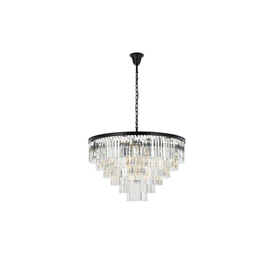 Elegant Lighting Sydney 33 Light 44" Wide Crystal Chandelier with Clear Royal Cut Crystals