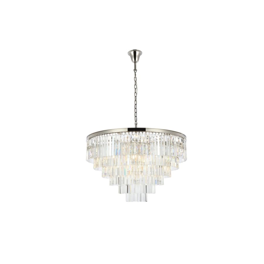 Elegant Lighting Sydney 33 Light 44" Wide Crystal Chandelier with Clear Royal Cut Crystals