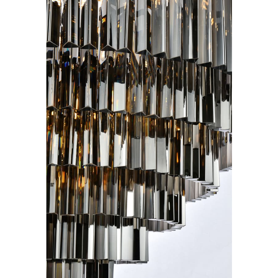 Elegant Lighting Sydney 33 Light 44" Wide Crystal Chandelier with Silver Shade Royal Cut Crystals