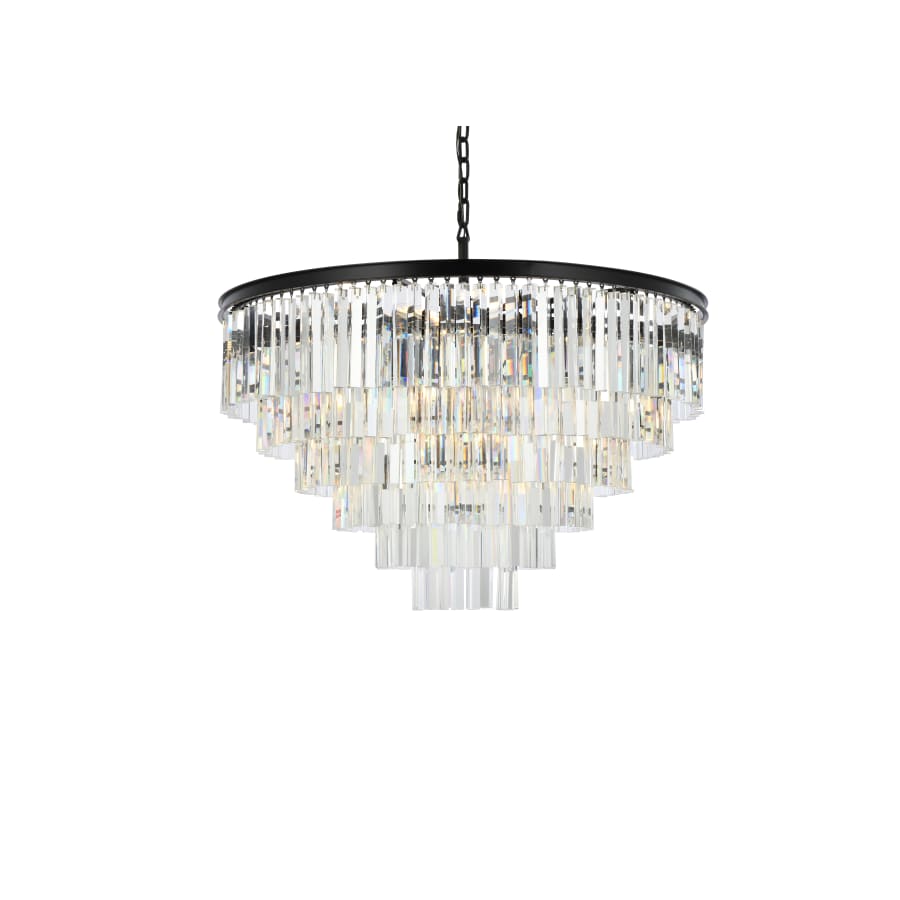 Elegant Lighting Sydney 33 Light 44" Wide Crystal Chandelier with Clear Royal Cut Crystals
