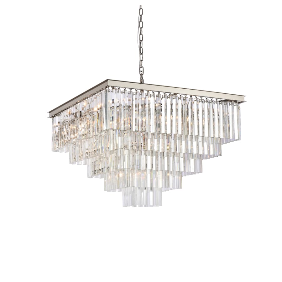 Elegant Lighting Sydney 21 Light 34" Wide Crystal Waterfall Chandelier