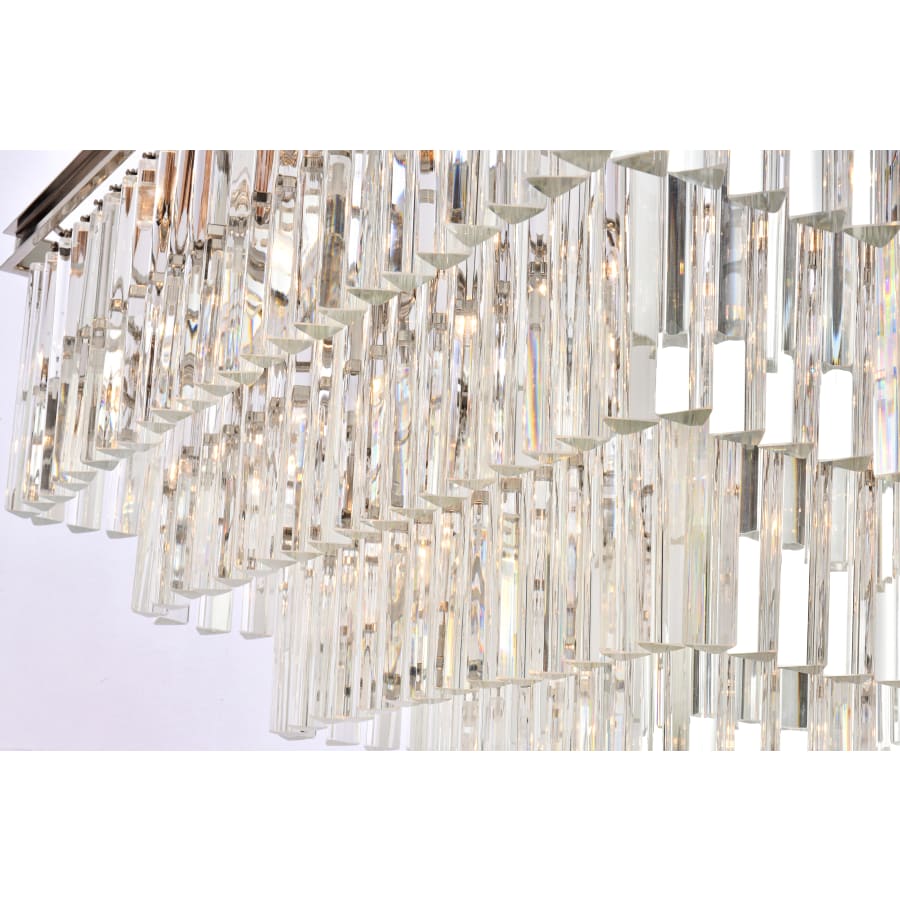 Elegant Lighting Sydney 21 Light 34" Wide Crystal Waterfall Chandelier