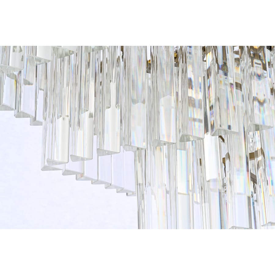 Elegant Lighting Sydney 21 Light 34" Wide Crystal Waterfall Chandelier