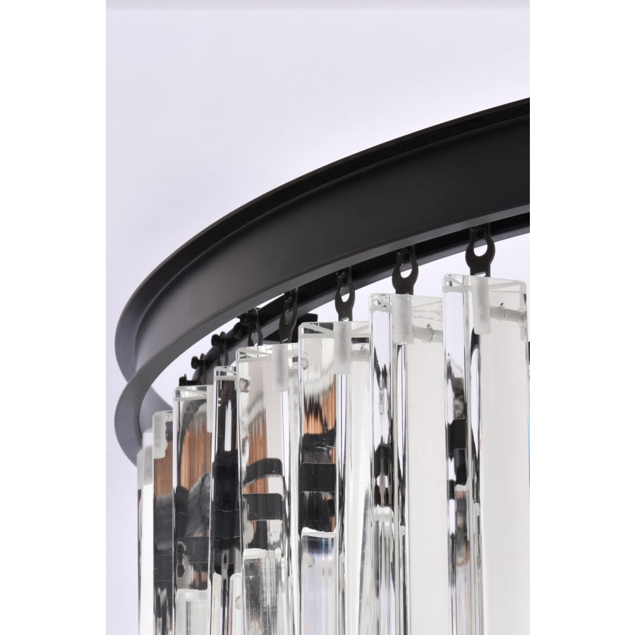 Elegant Lighting Sydney 35 Light 30" Wide Crystal Waterfall Chandelier