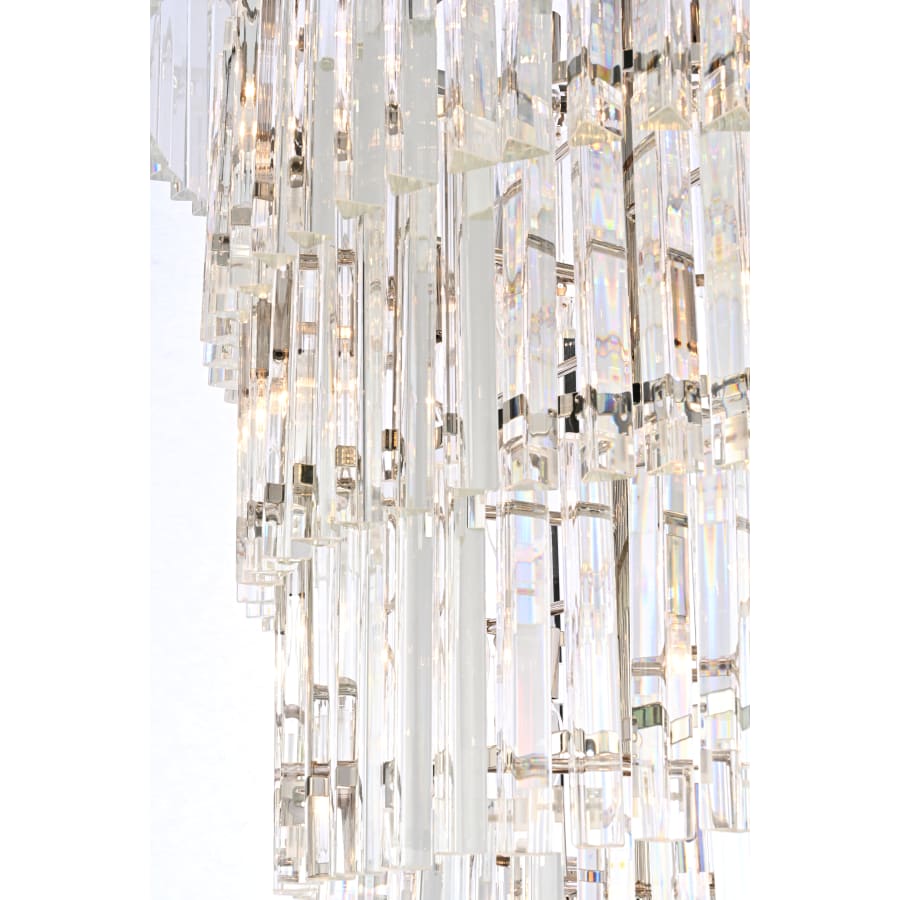 Elegant Lighting Sydney 35 Light 30" Wide Crystal Waterfall Chandelier