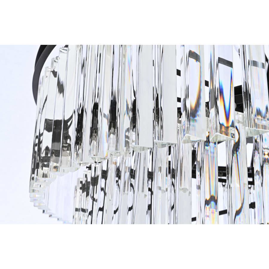 Elegant Lighting Sydney 42 Light 37" Wide Crystal Waterfall Chandelier