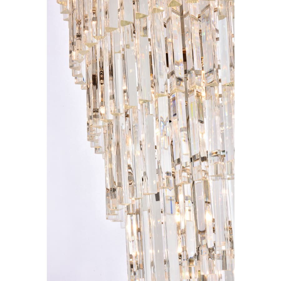 Elegant Lighting Sydney 42 Light 37" Wide Crystal Waterfall Chandelier