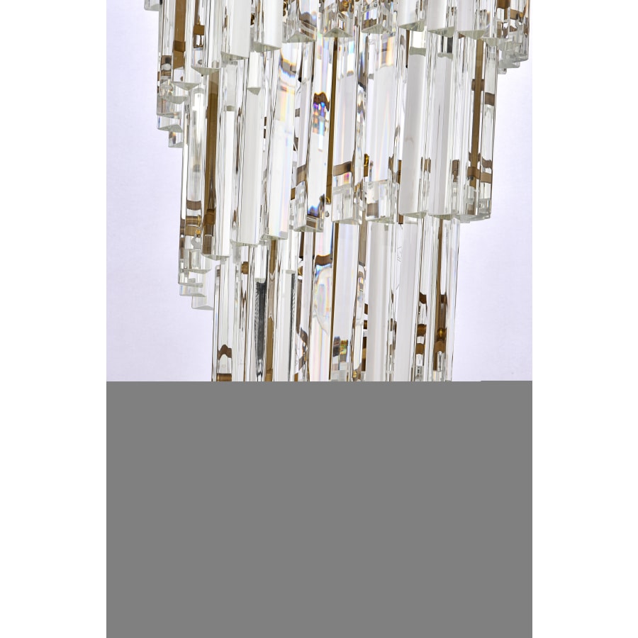 Elegant Lighting Sydney 42 Light 37" Wide Crystal Waterfall Chandelier