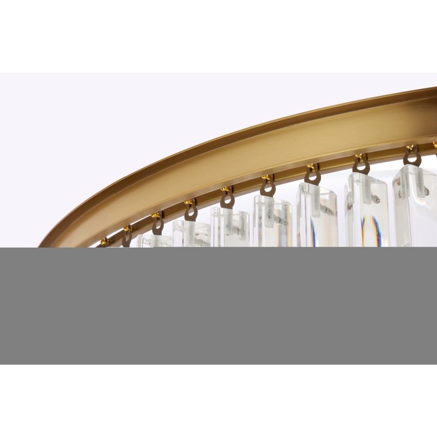 Elegant Lighting Sydney 42 Light 37" Wide Crystal Waterfall Chandelier
