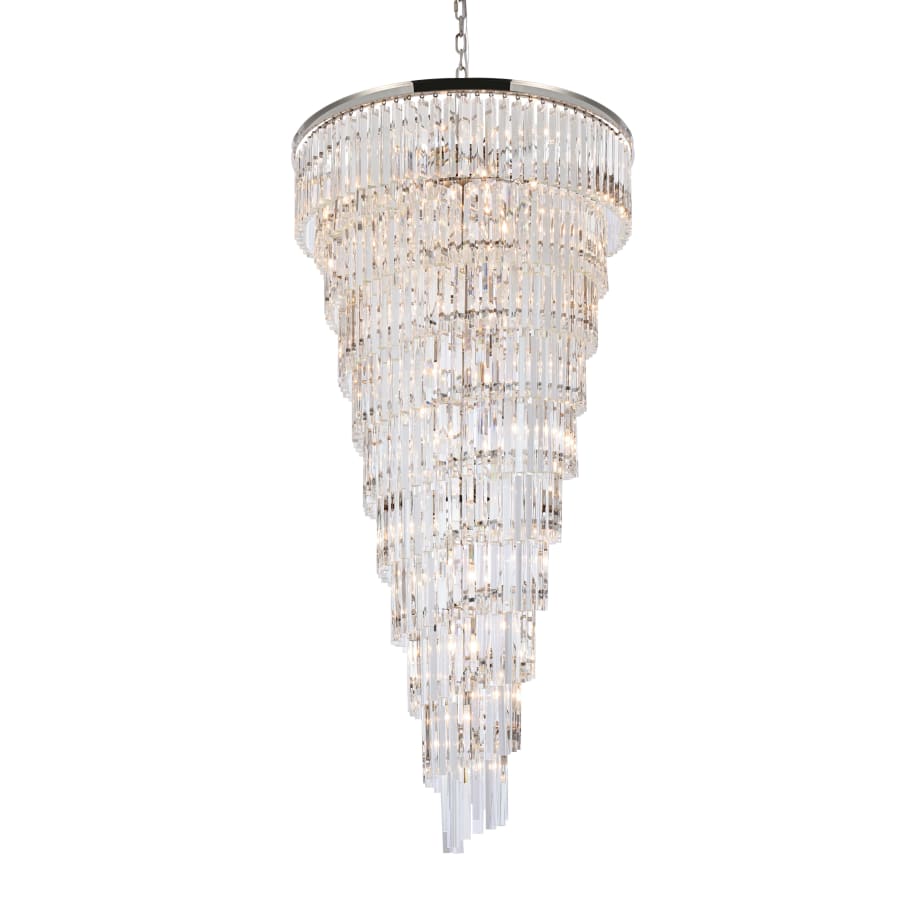 Elegant Lighting Sydney 42 Light 37" Wide Crystal Waterfall Chandelier