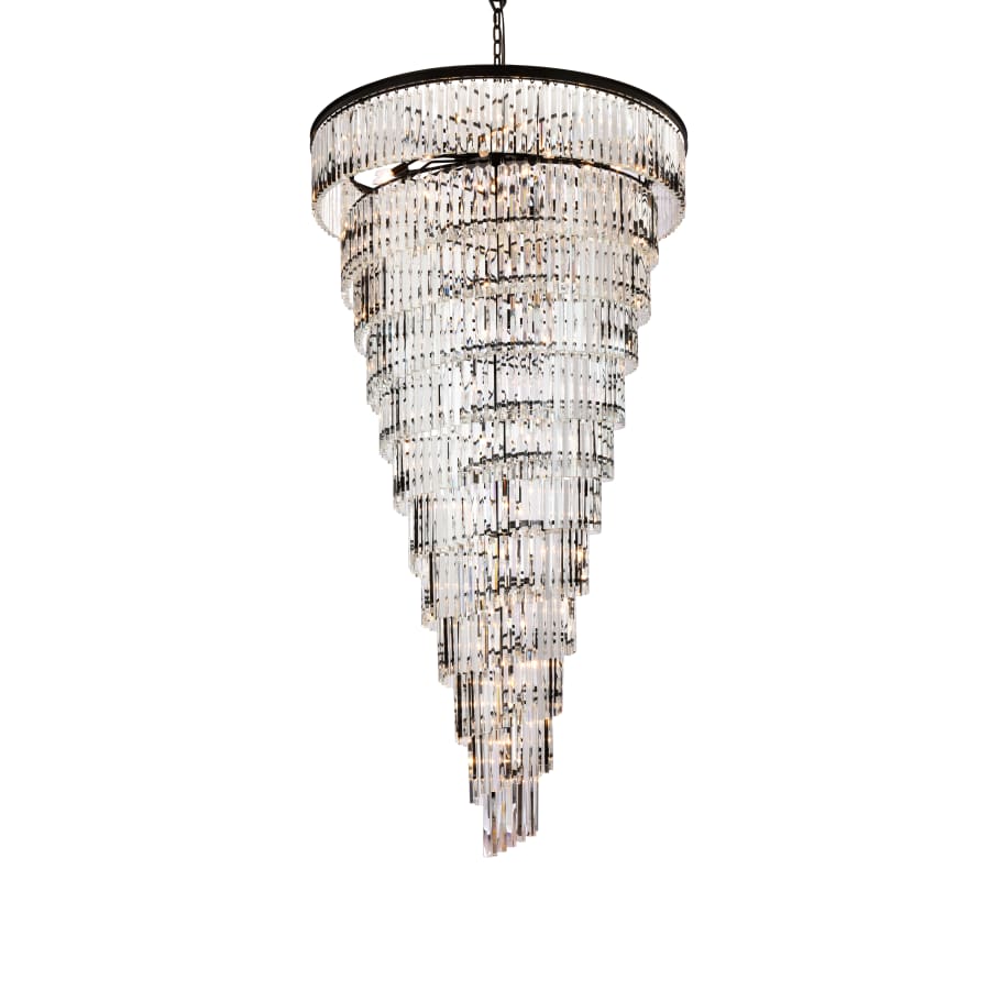 Elegant Lighting Sydney 58 Light 48" Wide Crystal Waterfall Chandelier