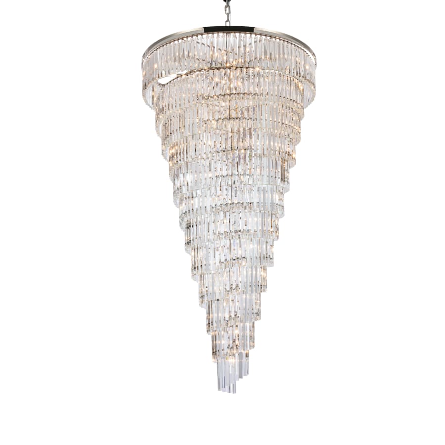 Elegant Lighting Sydney 58 Light 48" Wide Crystal Waterfall Chandelier