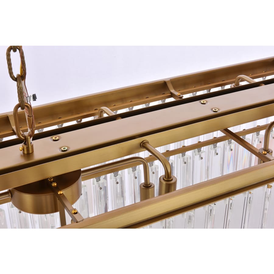 Elegant Lighting Sydney 12 Light 50" Wide Crystal Waterfall Chandelier