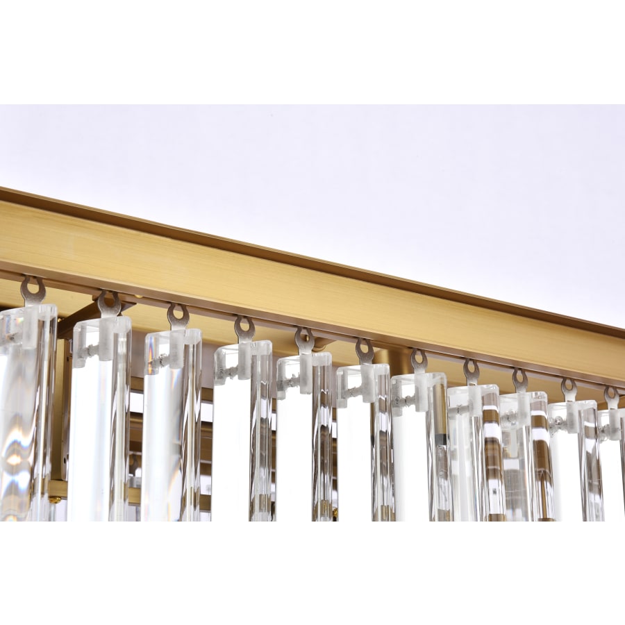 Elegant Lighting Sydney 12 Light 60" Wide Crystal Waterfall Chandelier